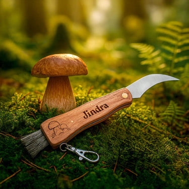 Coltello da funghi con il tuo motivo personalizzato