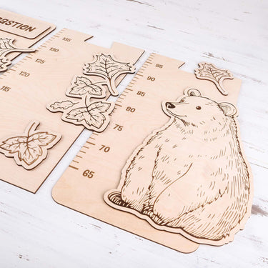 Metro da parete per bambini - orso