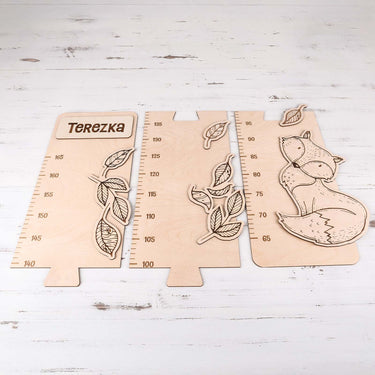 Metro da parete per bambini - volpe