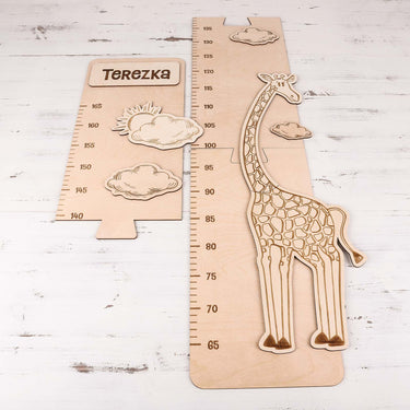 Metro da parete per bambini - giraffa