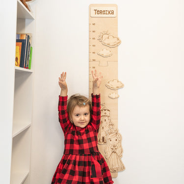 Metro da parete per bambini - principessa