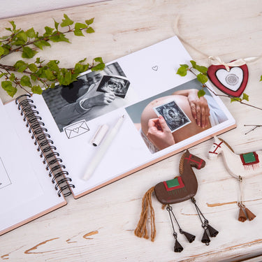 Album fotografico in legno, Motivo personalizzato