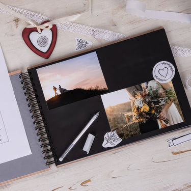 Album fotografico in legno, con la tua foto