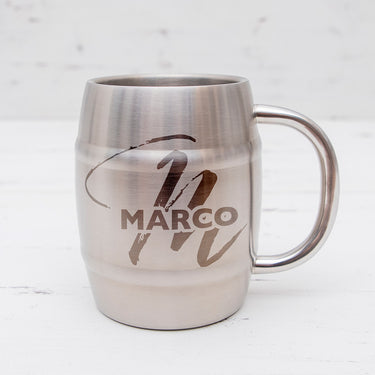 Boccale refrigerante in acciaio inox HOORAY con nome personalizzato, 400 ml