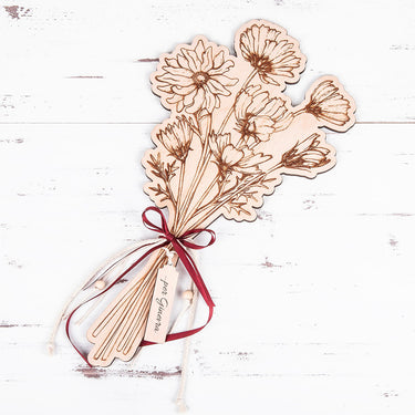 Bouquet in legno Bellis