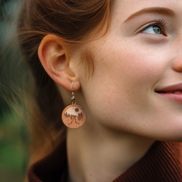 Orecchini in legno HOORAY Viaggio