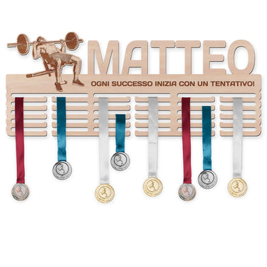Porta medaglie - Panca piana