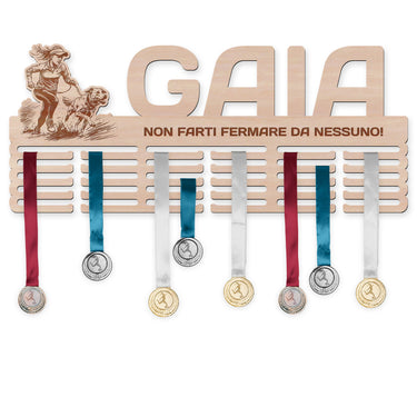 Porta medaglie – Canicross, donna