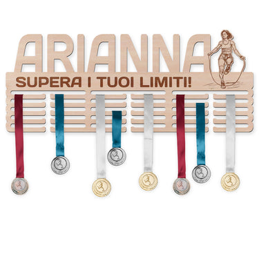 Porta medaglie – Corda per saltare, donna