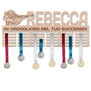 Porta medaglie – Tiro, donna