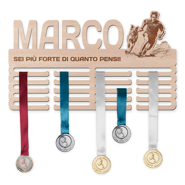 Porta medaglie – Canicross, uomo