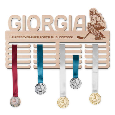 Porta medaglie - Hockey su ghiaccio, portiera, donna