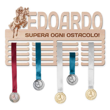 Porta medaglie – Equitazione, uomo
