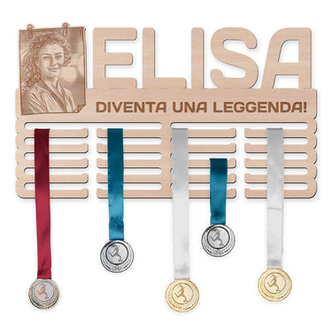 Porta medaglie con foto personalizzata
