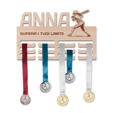 Porta medaglie - Baseball, donna