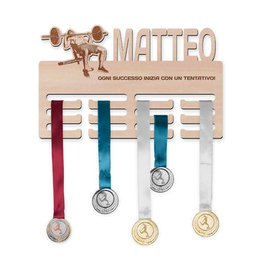 Porta medaglie - Panca piana