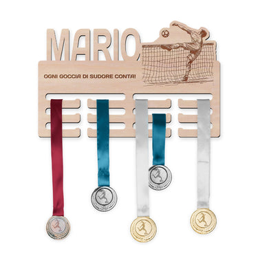 Porta medaglie - Calcio tennis, uomo