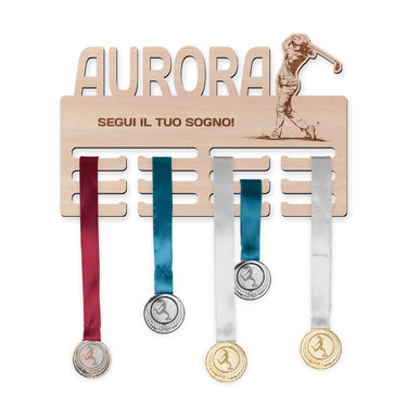 Porta medaglie – Golf, donna