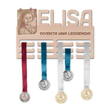 Porta medaglie con foto personalizzata