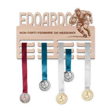 Porta medaglie - Rugby, uomo