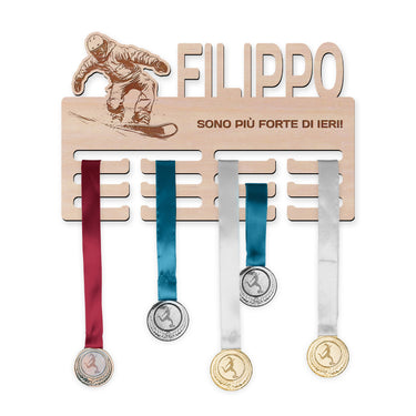 Porta medaglie - Snowboard, uomo