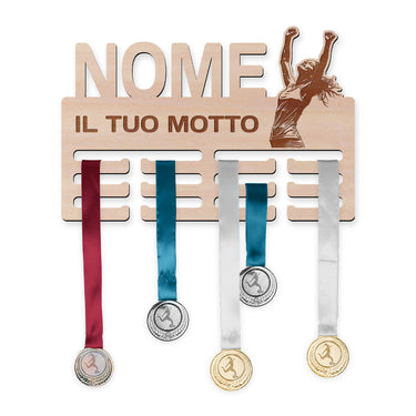 Porta medaglie con motivo personalizzato