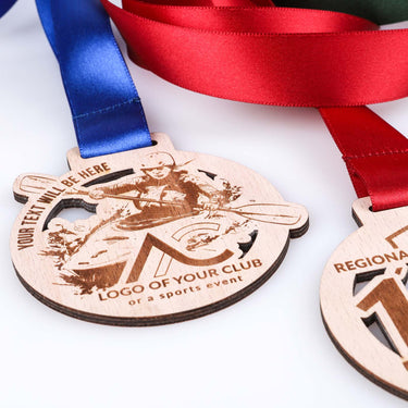 Medaglia in legno su misura