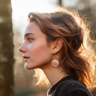 Orecchini in legno HOORAY Orso