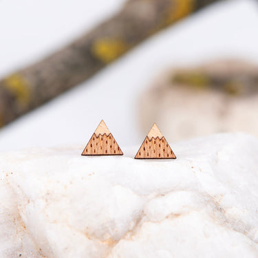Orecchini in legno HOORAY Montagna