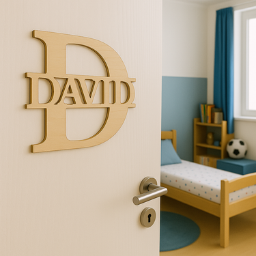 Targhetta per porta con nome