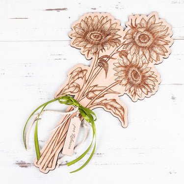 Bouquet in legno Girasole