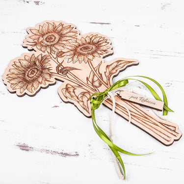 Bouquet in legno Girasole