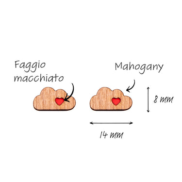 Orecchini in legno HOORAY Soffio