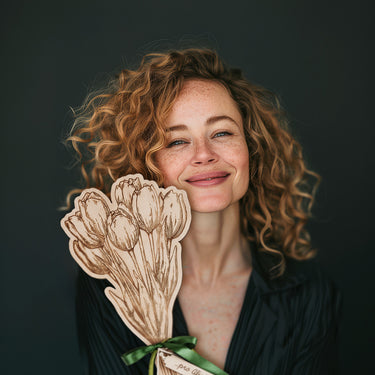 Bouquet in legno Tulipano