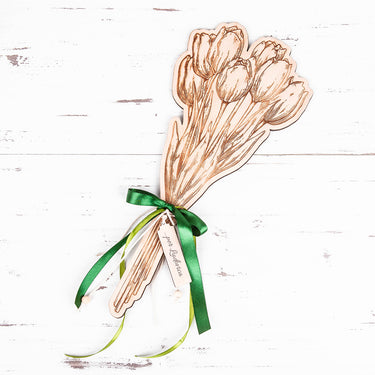 Bouquet in legno Tulipano