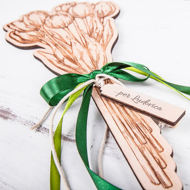 Bouquet in legno Tulipano