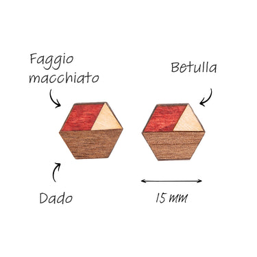 Orecchini in legno HOORAY Cerezo