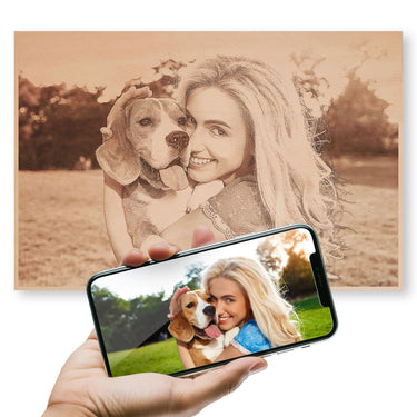 Immagine fotografica su legno A3+ (44 x 32 cm)