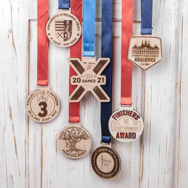 Medaglia in legno su misura