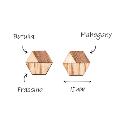 Orecchini in legno HOORAY Nogal