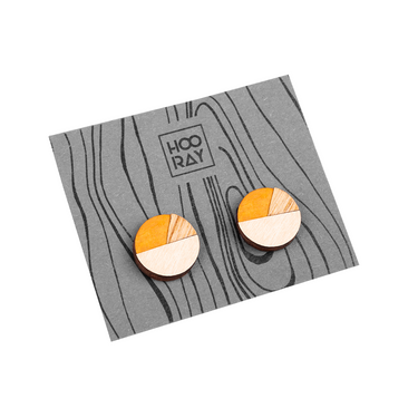 Orecchini in legno HOORAY Amarillo