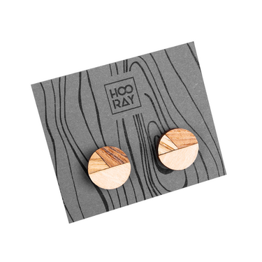 Orecchini in legno HOORAY Caoba