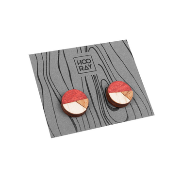 Orecchini in legno HOORAY Fresa