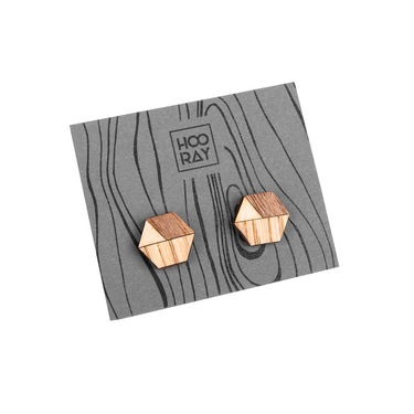 Orecchini in legno HOORAY Nogal