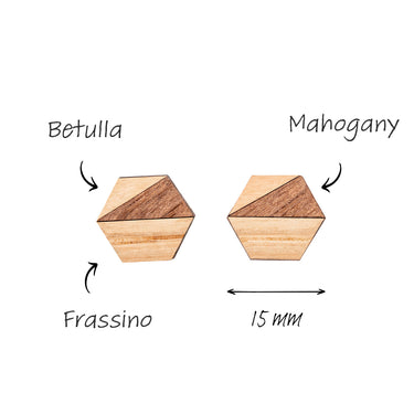 Orecchini in legno HOORAY Roble