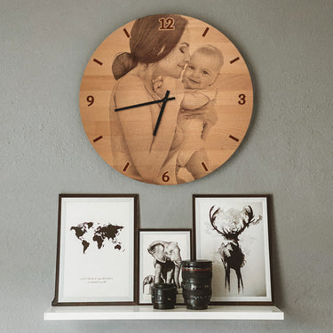Orologio massiccio con la tua foto - 50 cm