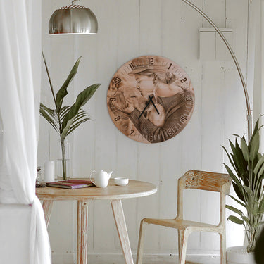 Orologio massiccio con la tua foto - 50 cm