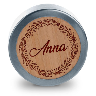 Thermos in bambù con nome personalizzato 450 ml